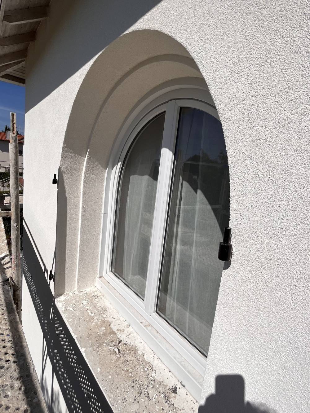 LINTEAU CINTRE + VOLET ISOLATION MURS PAR L EXTERIEUR