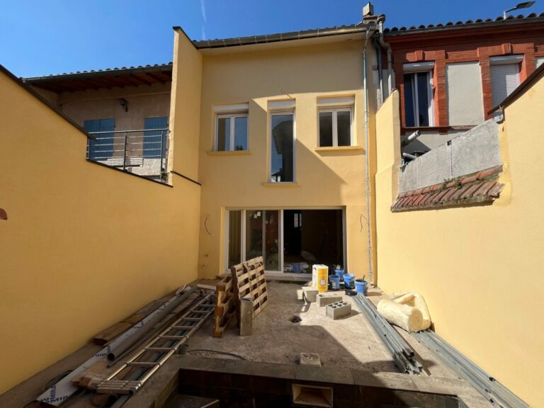 Toulouse, villa en centre-ville : Façade, ravalement, après travaux